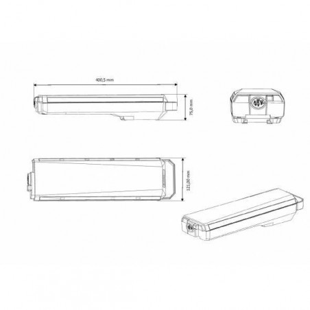 Batterie Compatible Bosch PowerPack 612Wh  Porte-Bagage Active Line