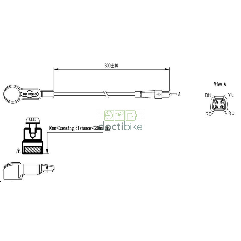 Bafang Sensore di velocità con magnete per motore BBS01 CANB