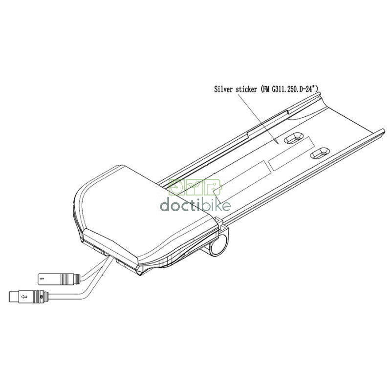 Phylion Controllore CAN e slitta per batteria SR11 - 24" Bicicletta