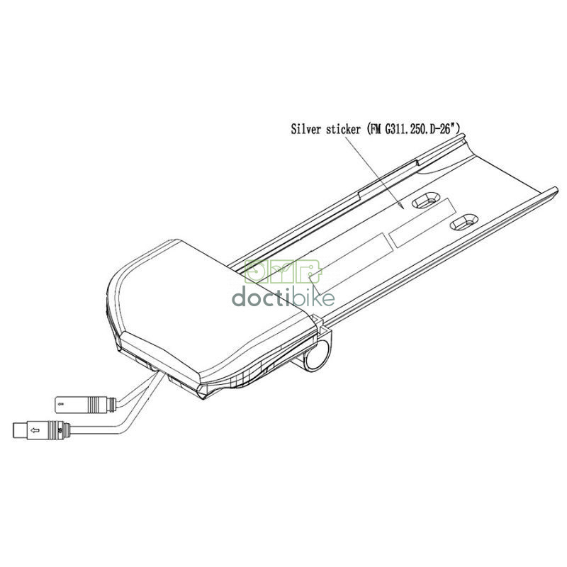 CAN controller and battery slide Phylion SR11 - 26" bike