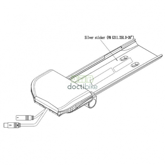 CAN controller and battery slide Phylion SR11 - 26" bike