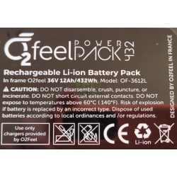Batteria O2Feel Ipowerpack 3PIN 432Wh
