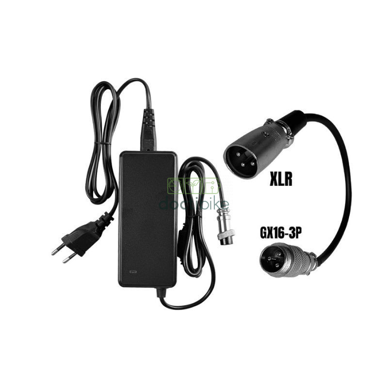 Chargeur trottinette 36V / 42V - 2A avec connecteur XLR