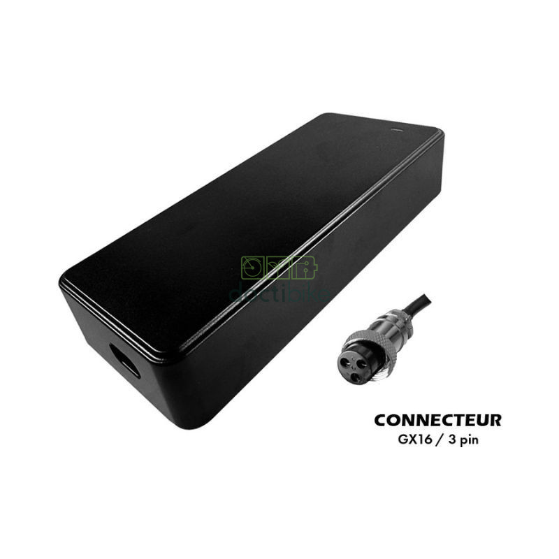 Cargador Scooter 48V / 54.6V - 2A con conector GX12 - 3 pines