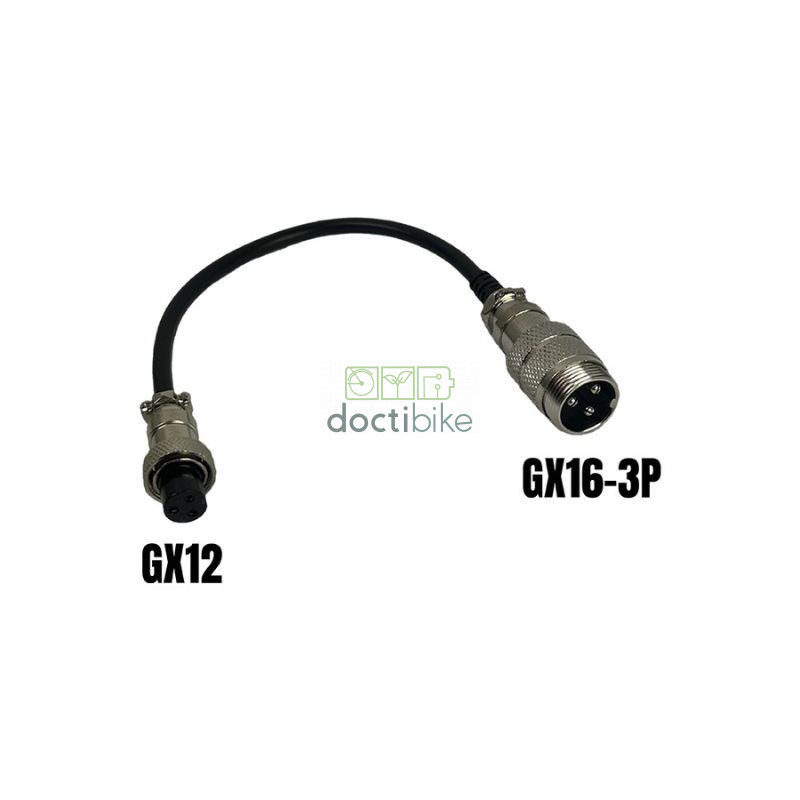 Scooter charger 48V / 54.6V - 2A with GX12 connector - 3 pins