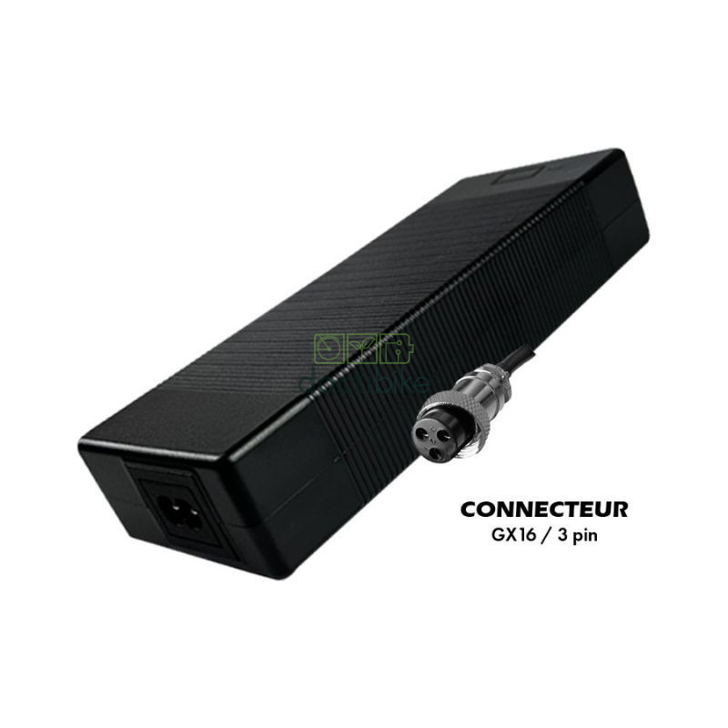 Scooter charger 52V / 58.8V - 2A with LP16-3 connector