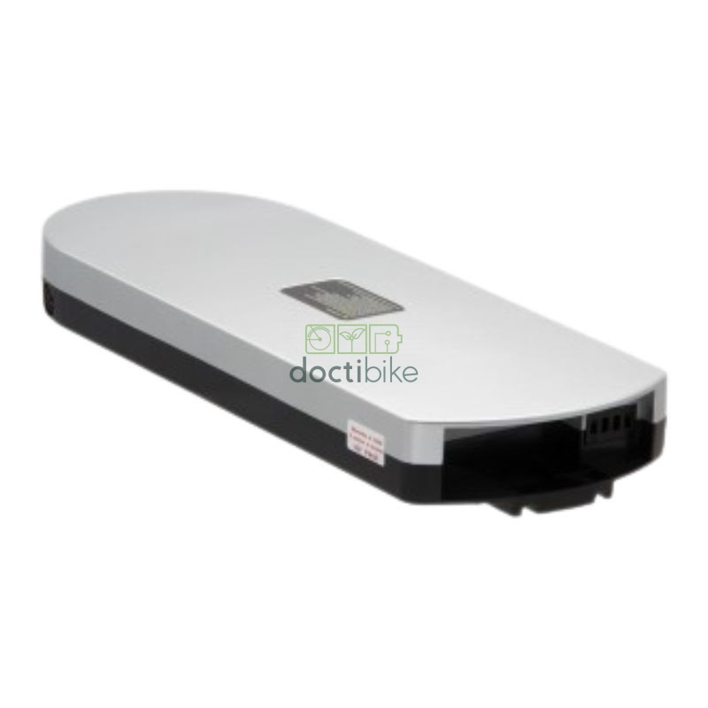 Batteria per bicicletta Tianneng Porte-Bagages originale "TNLi 18650" in argento - 36V 13Ah