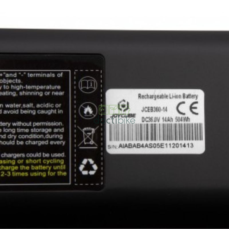 Batteria per bicicletta Joycube SF-06 Non Smart - JCEB360-14 - 36V 14Ah