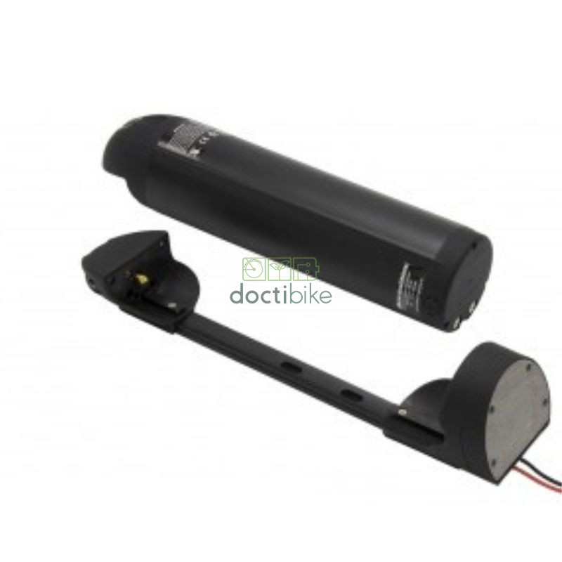 Batterie vélo bouteille/bourde – version longue noire – 36V 11Ah