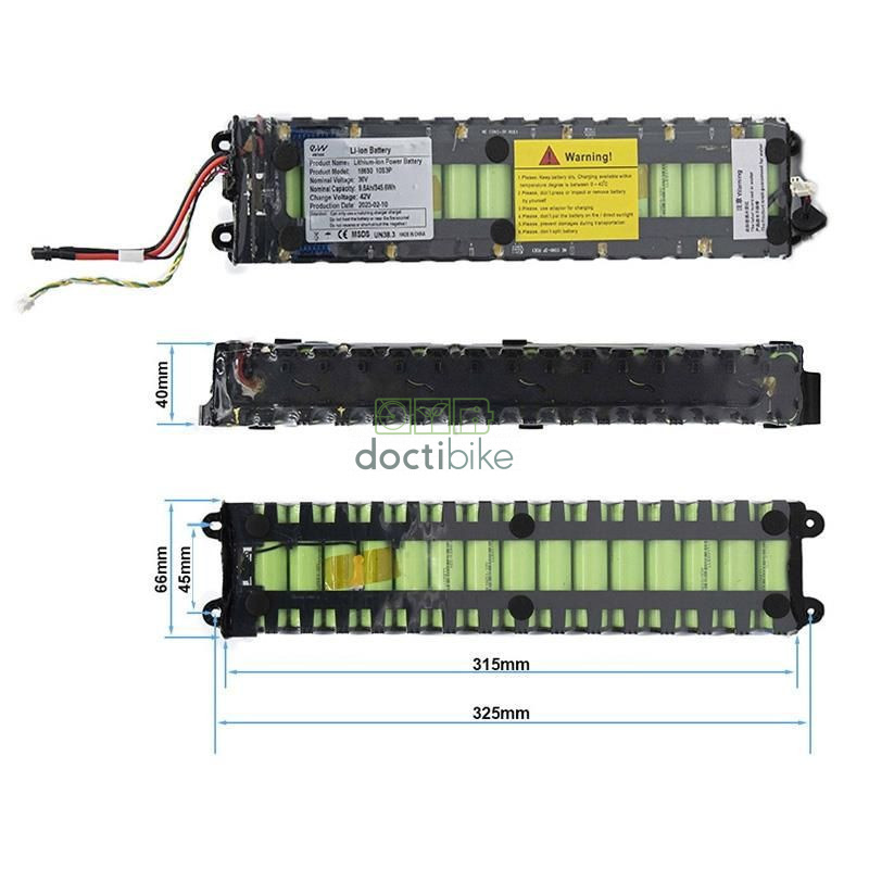 Scooter-Batterie für Xiaomi M365 / 1S / Mi 3 / Essential - 36V 9.6Ah