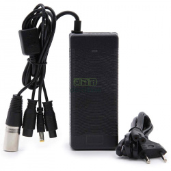 Scooter charger 52V 2A multi-connectors GX12 / GX16 / DC 5.5x2.1mm / XLR