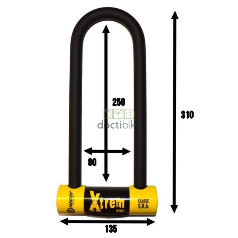 Antivol U SRA "XTREM BIKE" 16x80x250mm