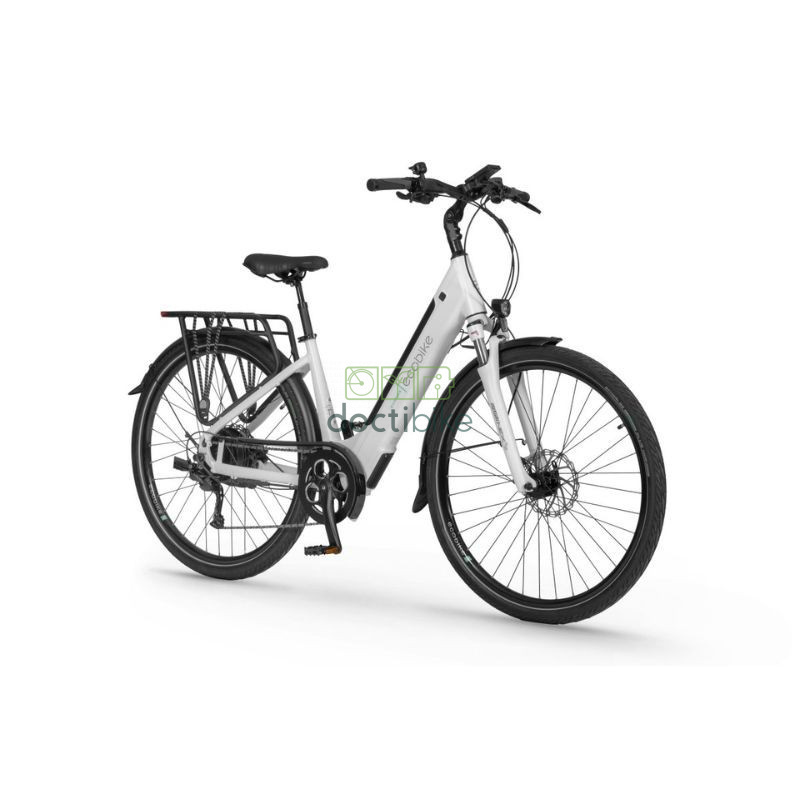 Ecobike X-Cross White - Batteria da 504Wh o 630Wh - Bicicletta elettrica da 17 o 19 pollici