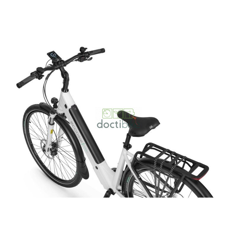 Ecobike X-Cross White - Batteria da 504Wh o 630Wh - Bicicletta elettrica da 17 o 19 pollici