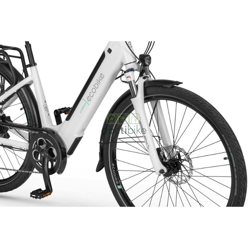 Ecobike X-Cross White - 504Wh or 630Wh battery - 17" or 19" electric bike