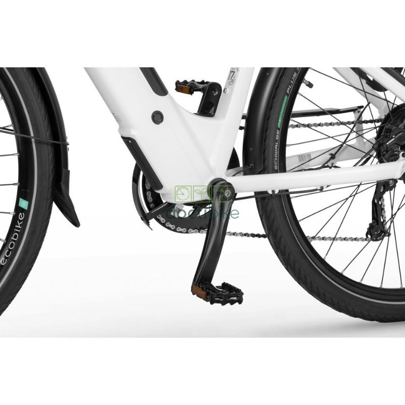 Ecobike X-Cross White - Batteria da 504Wh o 630Wh - Bicicletta elettrica da 17 o 19 pollici