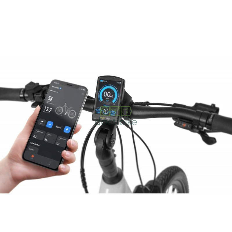 Ecobike LX300 Bianco - Batteria 556,8Wh o 672Wh - Bicicletta elettrica da 17 o 19 pollici