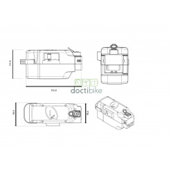Batterie Ebike Vision Compatible PANASONIC 25,2v 18ah