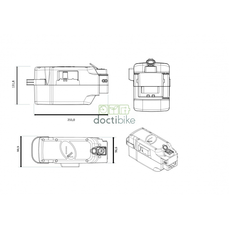 Batterie DOCTIBIKE Compatible PANASONIC 25,2v 18ah