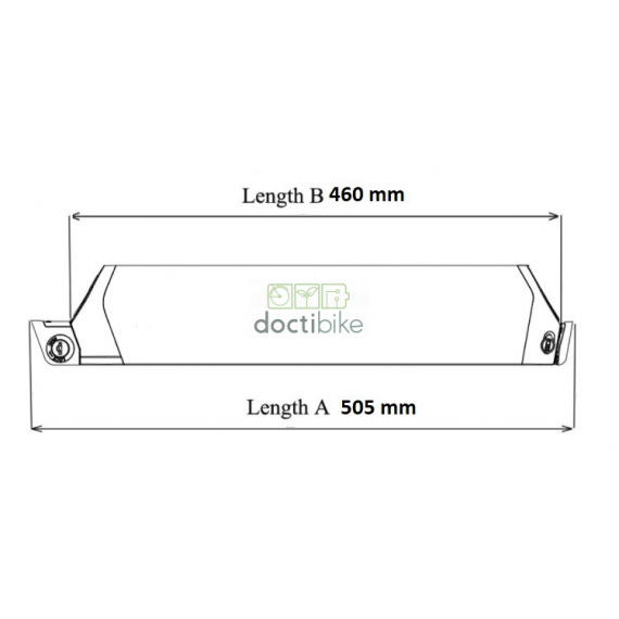 Batterie DORADO ID-PRO 36V 10Ah 505mm