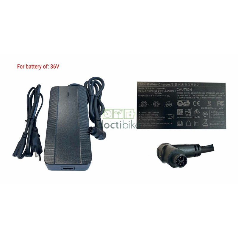 Chargeur 36V 4Ah BH Core de 2020 à 2023 et 2025