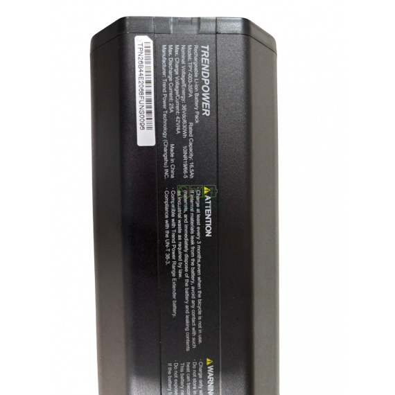 Batterie Yamaha Simplo Intube 630Wh (36V 17Ah) - TPY-003-35PA - Vue étiquette