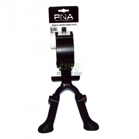 Muleta doble de aluminio con fijación central ajustable 26-28"