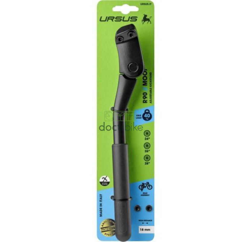 Aluminium crutch fix. adjustable base 24"/26"/28" center distance 18MM "MOOI