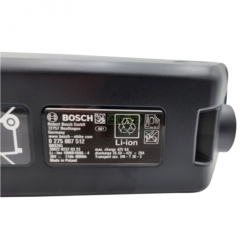 Battery Bosch PowerPack 400 Wh Frame - Active & Performance - 0275007512