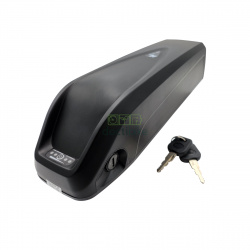 Batterie Hailong 5 broches 36V16Ah pour Feu Vert E-Rox 80 cadre - vue d'ensemble avec clés