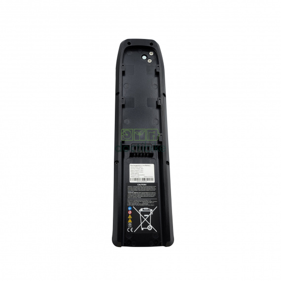 Batterie Hailong 5 broches 36V16Ah pour Feu Vert E-Rox 80 - vue dessous complète avec connecteur de décharge