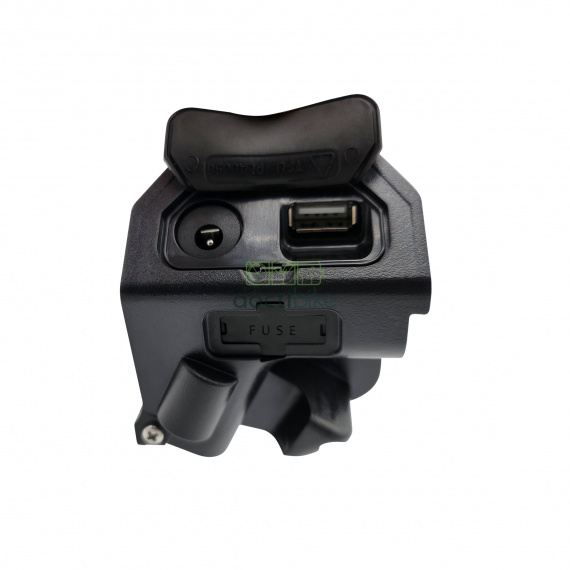 Batterie compatible DORADO ID-PRO 36V 14Ah 440mm face connecteur de charge jack et connecteur USB - cache connecteurs ouverts