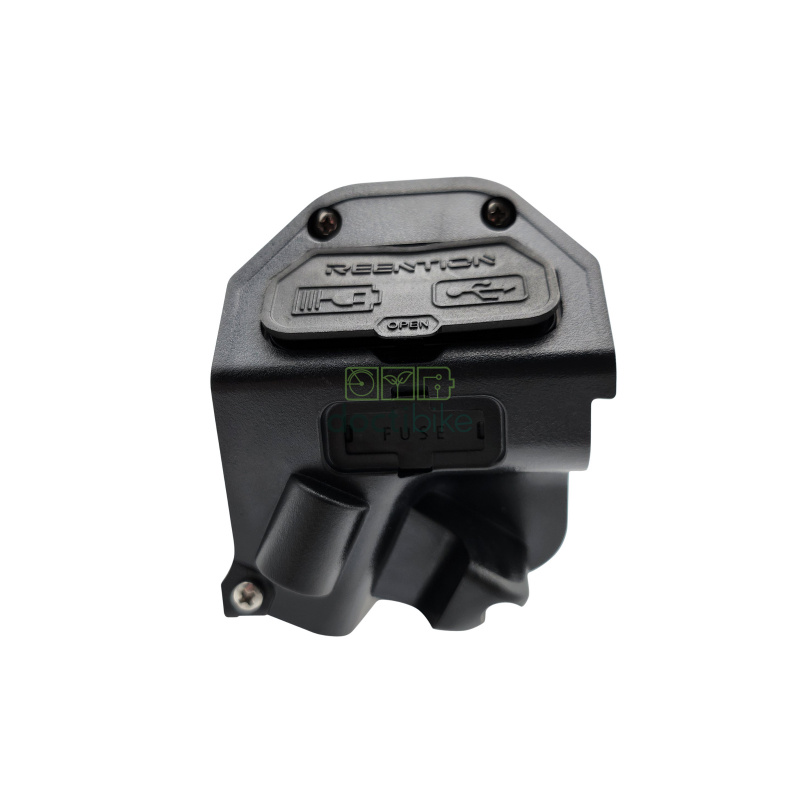 Batterie compatible DORADO ID-PRO 36V 14Ah 440mm face connecteur de charge jack et connecteur USB - cache connecteurs fermés