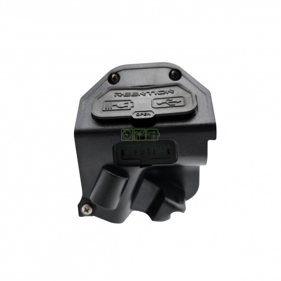Batterie compatible DORADO ID-PRO 36V 14Ah 440mm face connecteur de charge jack et connecteur USB - cache connecteurs fermés