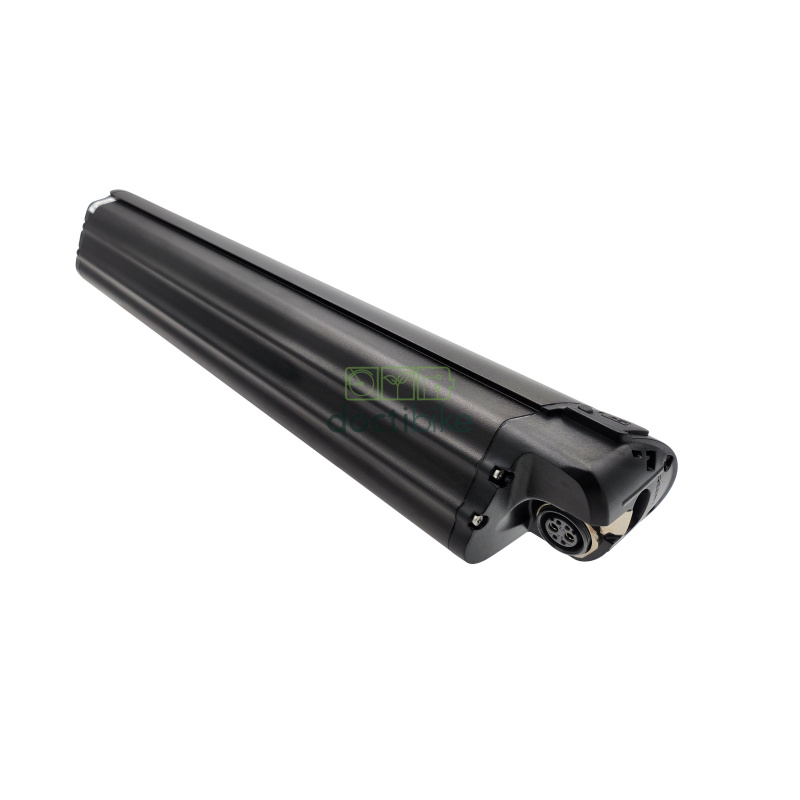 Batterie vélo Feu Vert E-Rox 72/92 36V (DC 2.1) - face latérale gauche avec connecteur de décharge