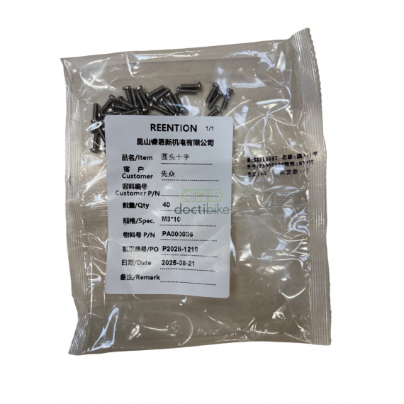 Satz von 40 Schrauben M3*10...