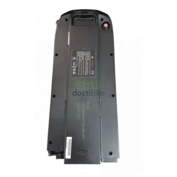 Étiquette technique Batterie vélo Carrefour Toplife porte-bagage 36V 17.5Ah - vue dessous