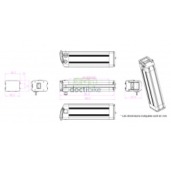 Batteria per bicicletta compatibile Silverfish XH370-12J - 36V 10Ah