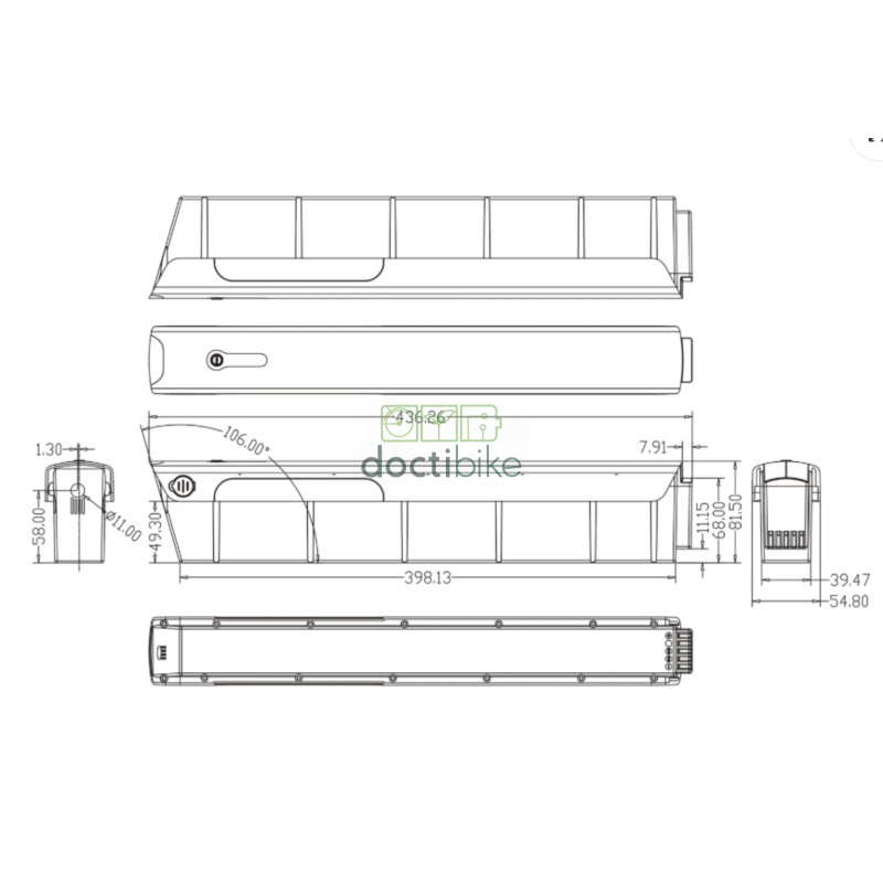 Protanium 36V 12.8Ah 460 Wh batterij