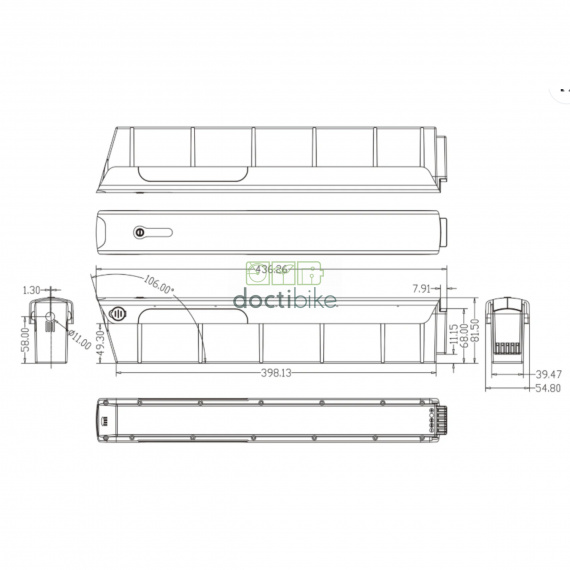 Protanium 36V 12.8Ah 460 Wh batterij