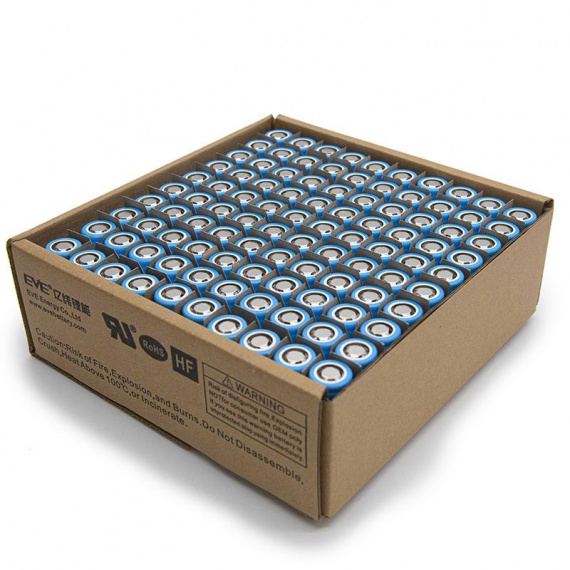 18650 Zelle 2,55A/h 3C [EVE] - 100 Stk