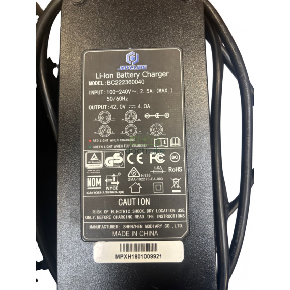 Gebruikte oplader Phylion/Joycube 36V4Ah BC222360040