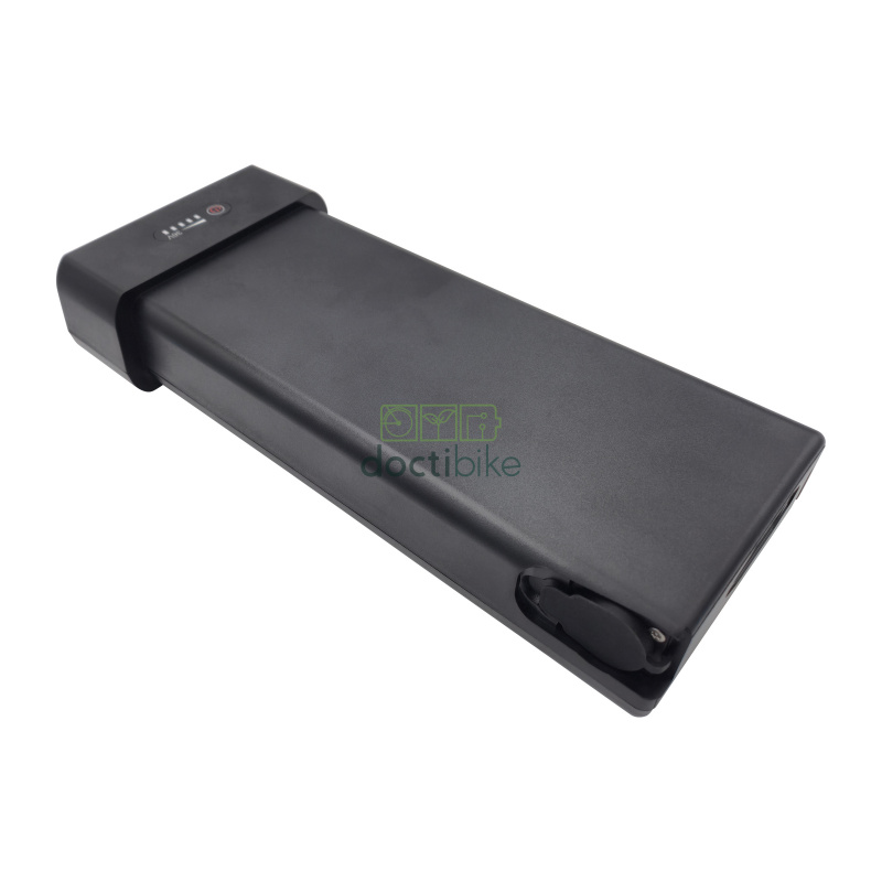 Batterie compatible vélo Decathlon Elops 36V - vue dessus en longueur