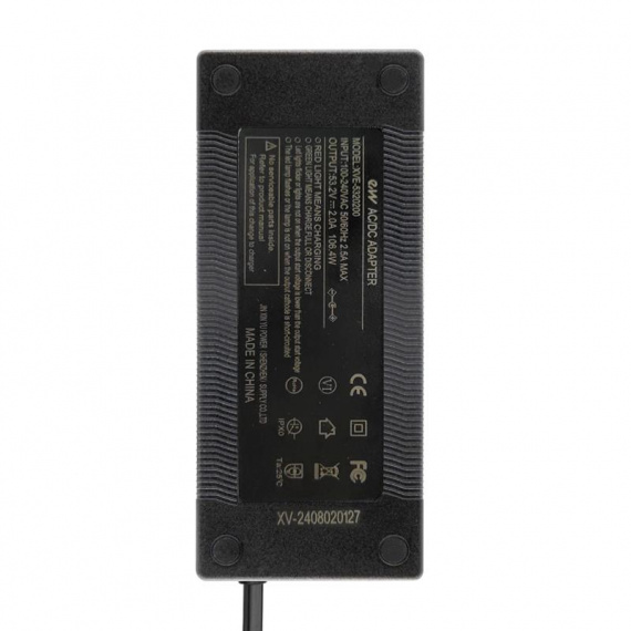 Premium 48 V (54,6 V uitgang) 2 A lader met 5,5x2,5 mm DC-connector
