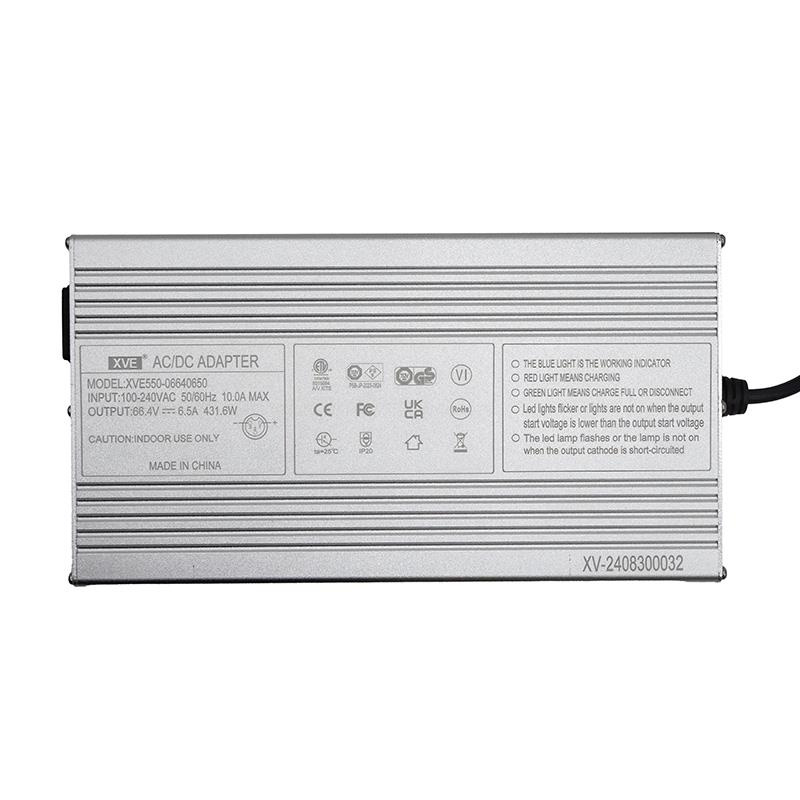 60V Ladegerät (Ausgang 66,4v) 6,5A GX16 Stecker [Ewheel]
