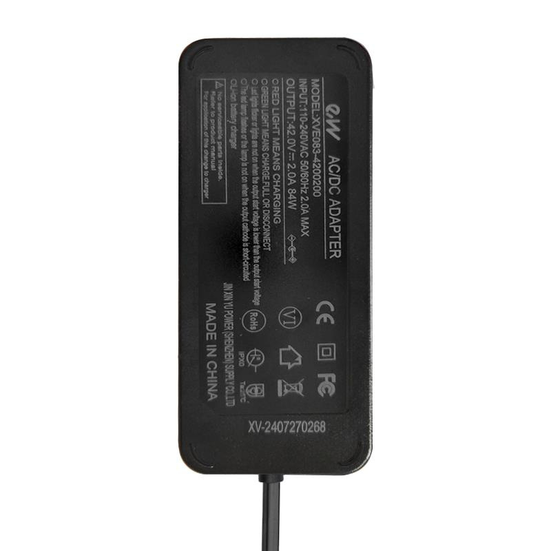 36 V Premium Charger machine (42 V) 2. DC connector 5.5 mm