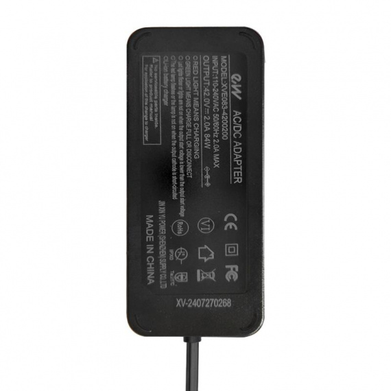 36 V Premium Charger machine (42 V) 2. DC connector 5.5 mm