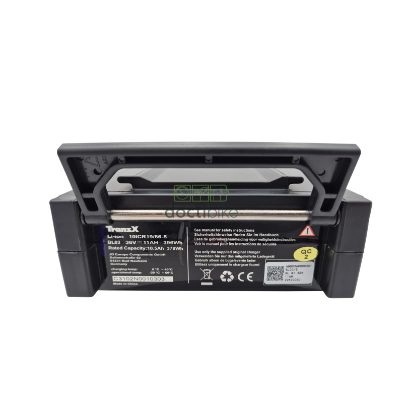Batteria per bicicletta TRANZX BL03 36 V 11, 14 e 16 Ah - Doctibike
