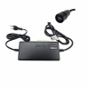 Chargeur lithium-ion YAMAHA 36V/4A 2015 - vue connecteur femelle 4 broches - câble d'alimentation et chargeur