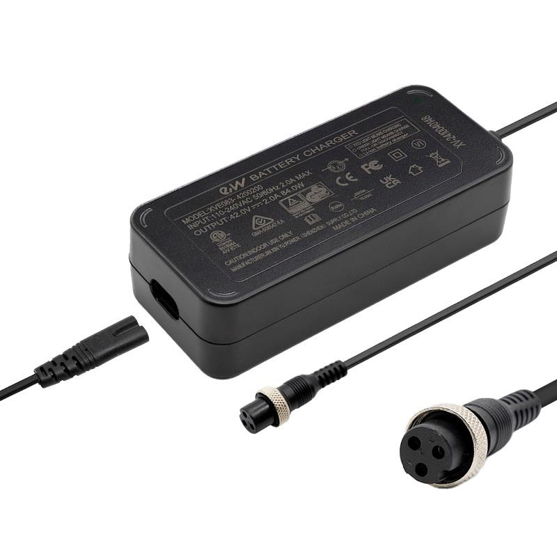 Chargeur premium 36v (42v sortie) 2A connecteur Gx16 [Ewheel]